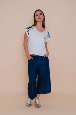 WNT camiseta blanca sin manga con lentejuelas