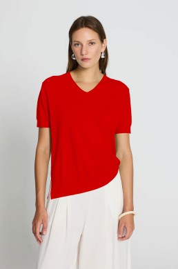 jersey de punto rojo Escorpion
