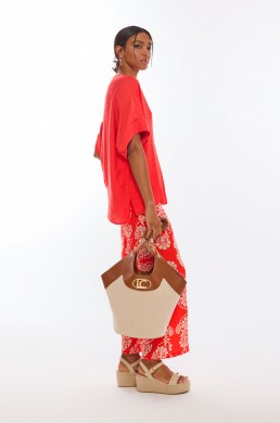 Culotte fluido estampado paisley Lola Casademunt