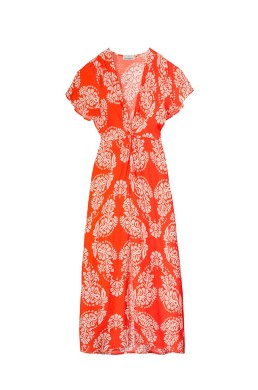 Vestido largo de verano Lola Casademunt naranja