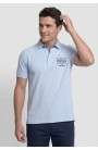 Valecuatro polo celeste con bordados
