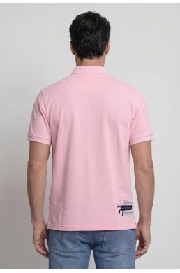 Espalda polo rosa Valecuatro hombre