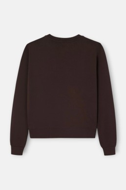 Sudadera marrón Silbon mujer vista trasera