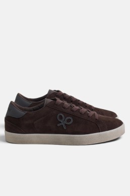 Zapatillas Silbon hombre serraje marrón