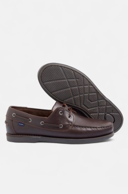 Zapato náutico Silbon marrón con suela de goma