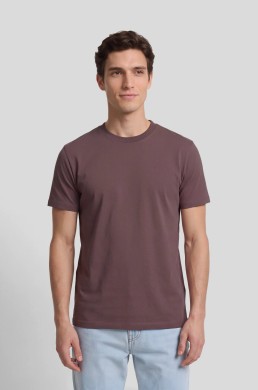 Camiseta burdeos minilogo parche Silbon hombre