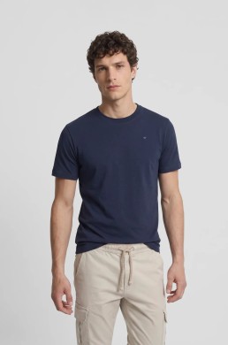 Camiseta azul marino Silbon hombre vista frontal