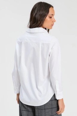 Espalda camisa blanca de algodón Vilagallo