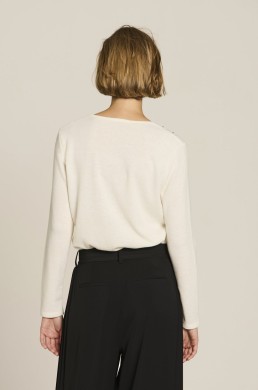 Jersey crudo Escorpion mujer manga larga vista trasera