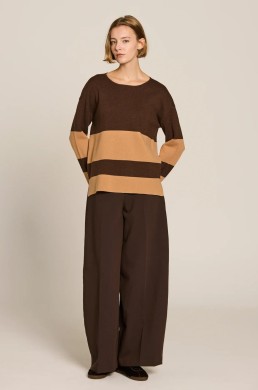 Jersey de punto Milano bicolor Escorpion look completo