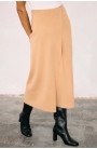 Falda midi camel doble faz Escorpion mujer