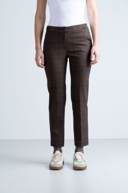 Pantalón de cuadros Hongo mujer vista frontal