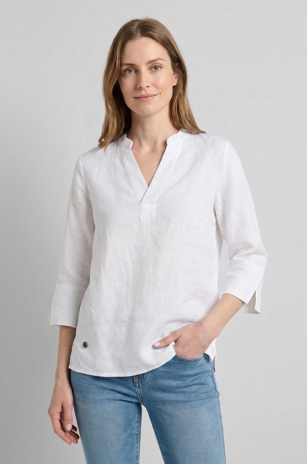 Valecuatro blusa lino blanco