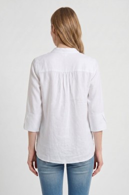 Blusa blanca Valecuatro vista espalda