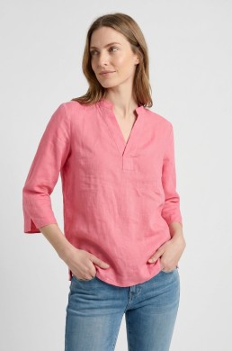 Blusa coral de lino Valecuatro mujer