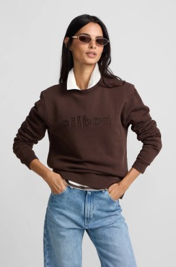 Silbon mujer sudadera marrón