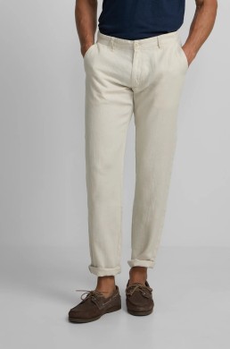 Pantalón de lino beige Silbon hombre
