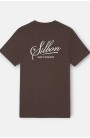 Silbon camiseta marrón logo espalda