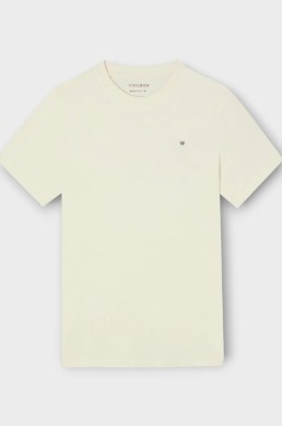 Camiseta crudo manga corta logo en espalda Silbon