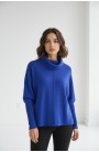 Jersey azul WNT de corte holgado con puños largos de canalé