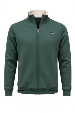 Pertegaz sudadera verde con cremallera