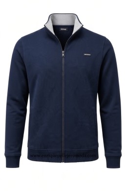 Pertegaz sudadera azul marino con cremallera
