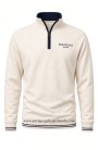 Sudadera cruda Pertegaz con media cremallera