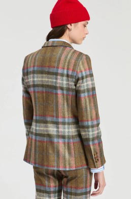 Chaqueta cuadros tartán Vilagallo vista trasera