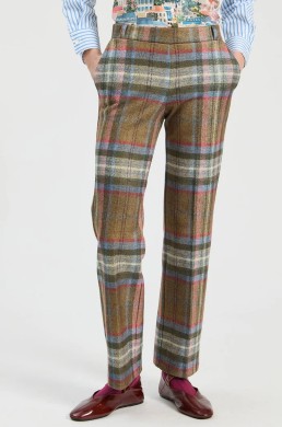 Pantalón cuadros multicolor Vilagallo frontal