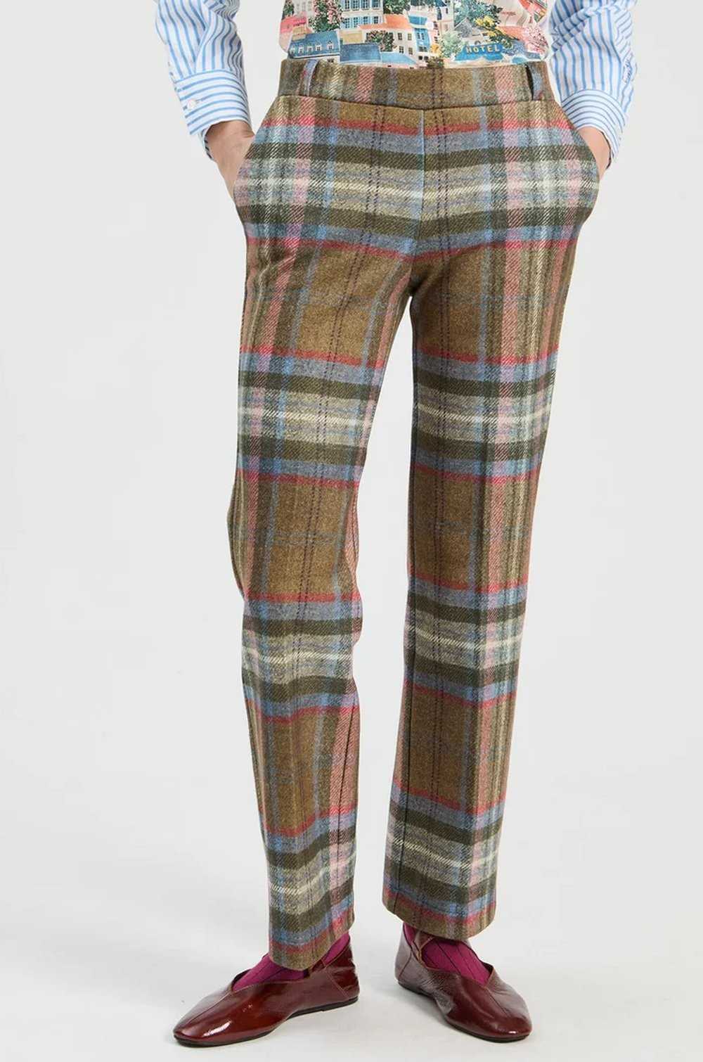 Pantalón cuadros multicolor Vilagallo frontal