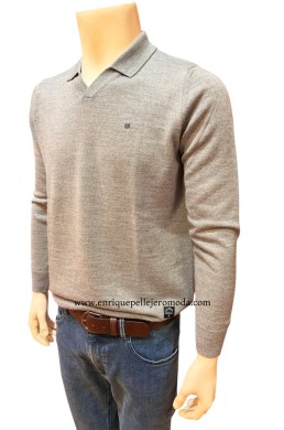 Polo gris Pertegaz hombre