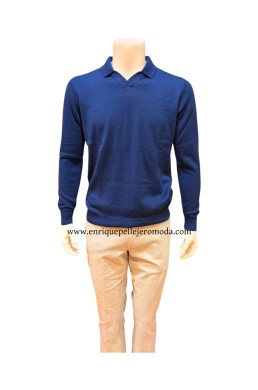 Pertegaz polo punto azul marino