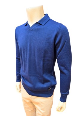 Polo punto azul marino Pertegaz hombre
