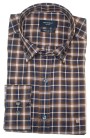 Pertegaz camisa de cuadros bicolor: marrón y azul marino