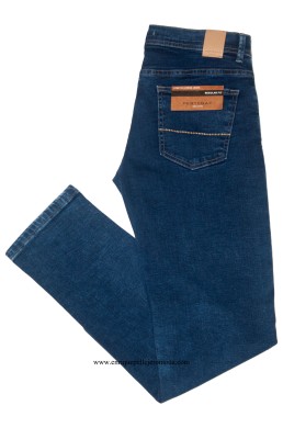 Pertegaz pantalón vaquero azul medio Regular Fit