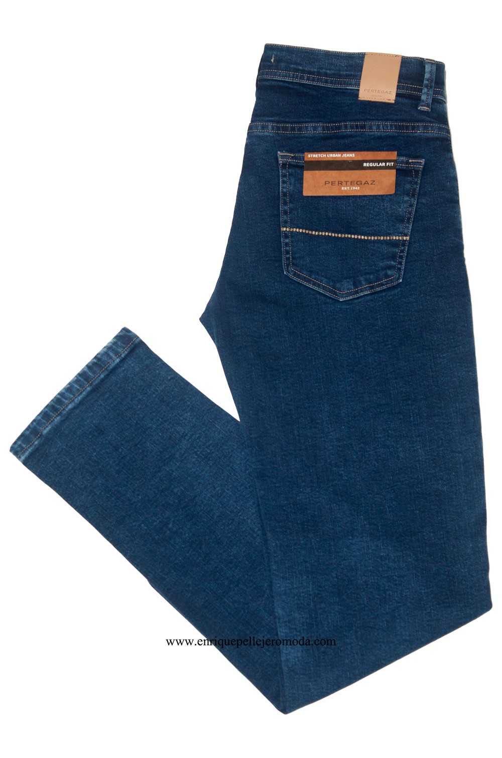 Pertegaz pantalón vaquero azul medio Regular Fit
